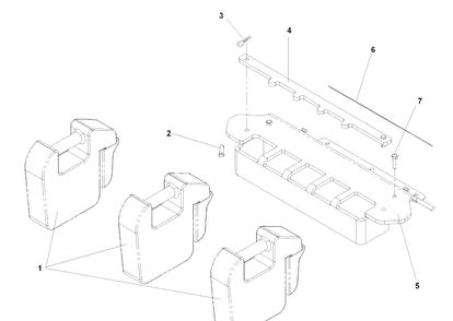 Weight Kit Diagram and Parts List for IZ5225TXPKOA (968999307)(2007-04) Husqvarna Lawn Mower