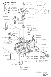 Transmission 2 Diagram and Parts List for PF21 2002-05 Husqvarna Lawn Tractor