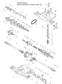 Part Location Diagram of 501350801 Husqvarna Transmission
