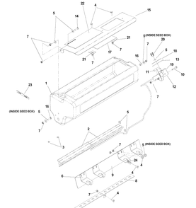 Seeder Assembly Diagram and Parts List for DT22BNR (968999367)(2005-11) Husqvarna Seeder