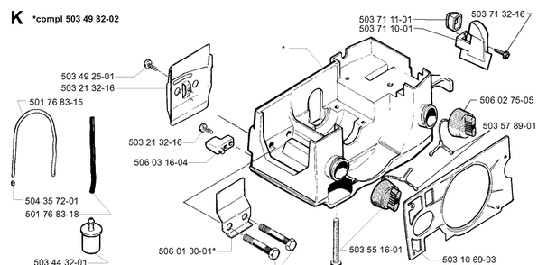 Part Location Diagram of 581756116 Husqvarna Fuel Hose