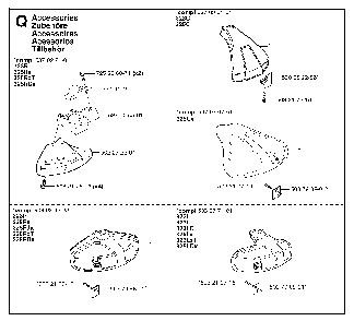 Accessories Diagram and Parts List for 325RXT 2002-01 Husqvarna Brush Cutter