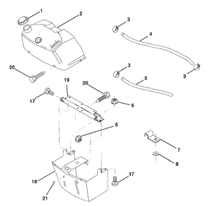 Dash Diagram and Parts List for LR125 (954000522-A)(1992-12) Husqvarna Lawn Tractor