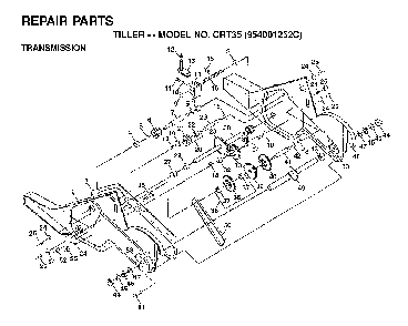 Part Location Diagram of 532140576 Poulan Seal, Ring, Rubber (AYP part number)