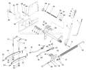 Page F Diagram and Parts List for 200 GTH  954001122A -1994-07 Husqvarna Lawn Tractor