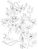 Page G Diagram and Parts List for 200 GTH  954001122A -1994-07 Husqvarna Lawn Tractor