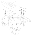Page H Diagram and Parts List for 200 GTH  954001122A -1994-07 Husqvarna Lawn Tractor