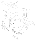Page H Diagram and Parts List for 200 GTH  954001122VA -954001992 -1995-03 Husqvarna Lawn Tractor