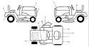 Page B Diagram and Parts List for 200 GTH  954140046B -1998-07 Husqvarna Lawn Tractor