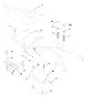Page H Diagram and Parts List for 200 GTH  954140046B -1998-07 Husqvarna Lawn Tractor