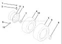 Page K Diagram and Parts List for 200 GTH  954140046C -1999-04 Husqvarna Lawn Tractor