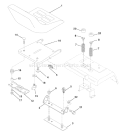 Page H Diagram and Parts List for 200 GTH  954140046D -1999-05 Husqvarna Lawn Tractor