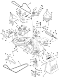 Page G Diagram and Parts List for 200 GTH  HN20VH50A -954000972 -1994-03 Husqvarna Lawn Tractor
