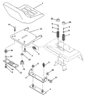 Page H Diagram and Parts List for 200 GTH  HN20VH50A -954000972 -1994-03 Husqvarna Lawn Tractor