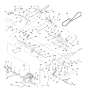 Page E Diagram and Parts List for 220 GTH  9540020022A -1995-05 Husqvarna Lawn Tractor