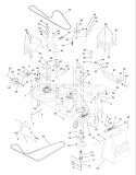 Page G Diagram and Parts List for 220 GTH  9540020022A -1995-05 Husqvarna Lawn Tractor