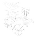 Page H Diagram and Parts List for 220 GTH  9540020022A -1995-05 Husqvarna Lawn Tractor