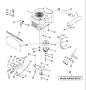 Page D Diagram and Parts List for 220 GTH  954140012B -1996-11 Husqvarna Lawn Tractor