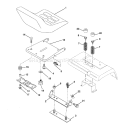 Page H Diagram and Parts List for 220 GTH  954140012B -1996-11 Husqvarna Lawn Tractor