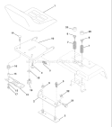 Page H Diagram and Parts List for 220 GTH  954140012C -1998-02 Husqvarna Lawn Tractor