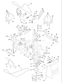 Page G Diagram and Parts List for 220 GTH  954140012D -1998-07 Husqvarna Lawn Tractor