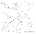 Page D Diagram and Parts List for 220 GTH  954830167A -1995-08 Husqvarna Lawn Tractor