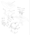 Page H Diagram and Parts List for 220 GTH  954830167A -1995-08 Husqvarna Lawn Tractor