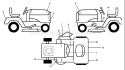 Page B Diagram and Parts List for 220 GTH  954830167B -1996-05 Husqvarna Lawn Tractor