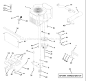 Page D Diagram and Parts List for 220 GTH  954830167B -1996-05 Husqvarna Lawn Tractor