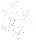 Page H Diagram and Parts List for 220 GTH  954830167B -1996-05 Husqvarna Lawn Tractor