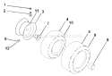 Page J Diagram and Parts List for 225 GTH  954140103A -1999-10 Husqvarna Lawn Tractor