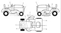 Page B Diagram and Parts List for 225 GTH  954140103A -1999-10 Husqvarna Lawn Tractor