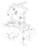 Page F Diagram and Parts List for 2448T GTH  96043000900 -2006-06 Husqvarna Lawn Tractor