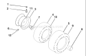 Page J Diagram and Parts List for 250 GTH  954140104A -1999-09 Husqvarna Lawn Tractor