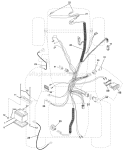 Page C Diagram and Parts List for 250 GTH  954140104A -1999-09 Husqvarna Lawn Tractor