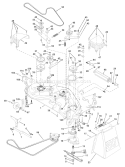 Page G Diagram and Parts List for 250 GTH  954140104A -1999-09 Husqvarna Lawn Tractor