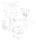 Page H Diagram and Parts List for 250 GTH  954140104B -2000-03 Husqvarna Lawn Tractor
