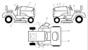Page B Diagram and Parts List for 2548 GTH  LOGT25H48B -954572134 -2004-02 Husqvarna Lawn Tractor