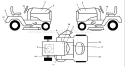 Page B Diagram and Parts List for 2550XPB GTH  954567116 -2001-02 Husqvarna Lawn Tractor