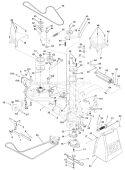 Page G Diagram and Parts List for 2550XPB GTH  954567116 -2001-02 Husqvarna Lawn Tractor