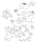 Page A Diagram and Parts List for 2654 GTH  96023000600 -2005-03 Husqvarna Lawn Tractor