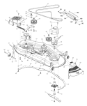 Page G Diagram and Parts List for 2654 GTH  96025000100 -2005-06 Husqvarna Lawn Tractor