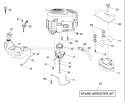 Page E Diagram and Parts List for 2654T GTH  96043001000 -2006-03 Husqvarna Lawn Tractor