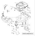 Page E Diagram and Parts List for 26K54T GTH  96043001100 -2006-03 Husqvarna Lawn Tractor