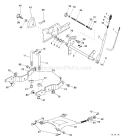 Page F Diagram and Parts List for 2754 GTH  96023000400 -2005-06 Husqvarna Lawn Tractor