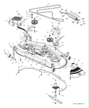 Page G Diagram and Parts List for 2754 GTH  96023000400 -2005-06 Husqvarna Lawn Tractor