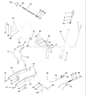 Page G Diagram and Parts List for 205 GTVH  954140102A -1999-10 Husqvarna Lawn Tractor