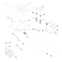 Page H Diagram and Parts List for 205 GTVH  954140102A -1999-10 Husqvarna Lawn Tractor
