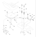 Page H Diagram and Parts List for 205 GTVH  954140102B -2000-03 Husqvarna Lawn Tractor