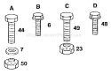 Part Location Diagram of 819111214 Husqvarna Washer 11/32 x 3/4 x 14 Gauge